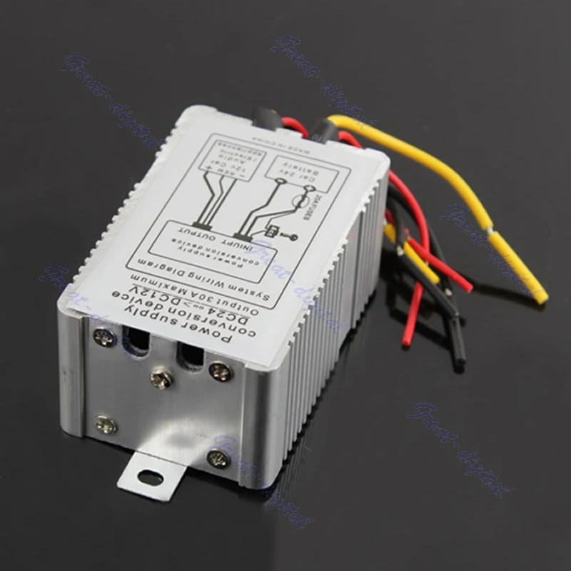 

24V to 12V DC-DC Conversion Device Car Power Supply Inverter Converter 30A