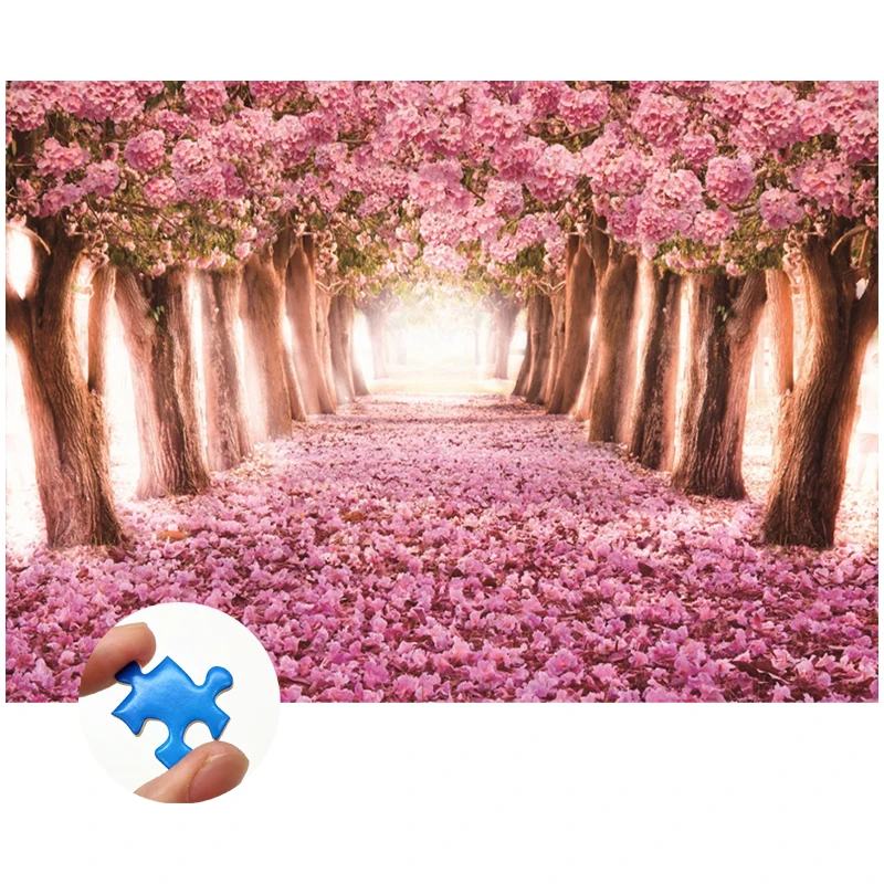 

Jigsaw Puzzles 1000 Pieces Children Adult Decompression Games Educational Toys Birthday Gift Crafts The Cherry Blossom Avenue