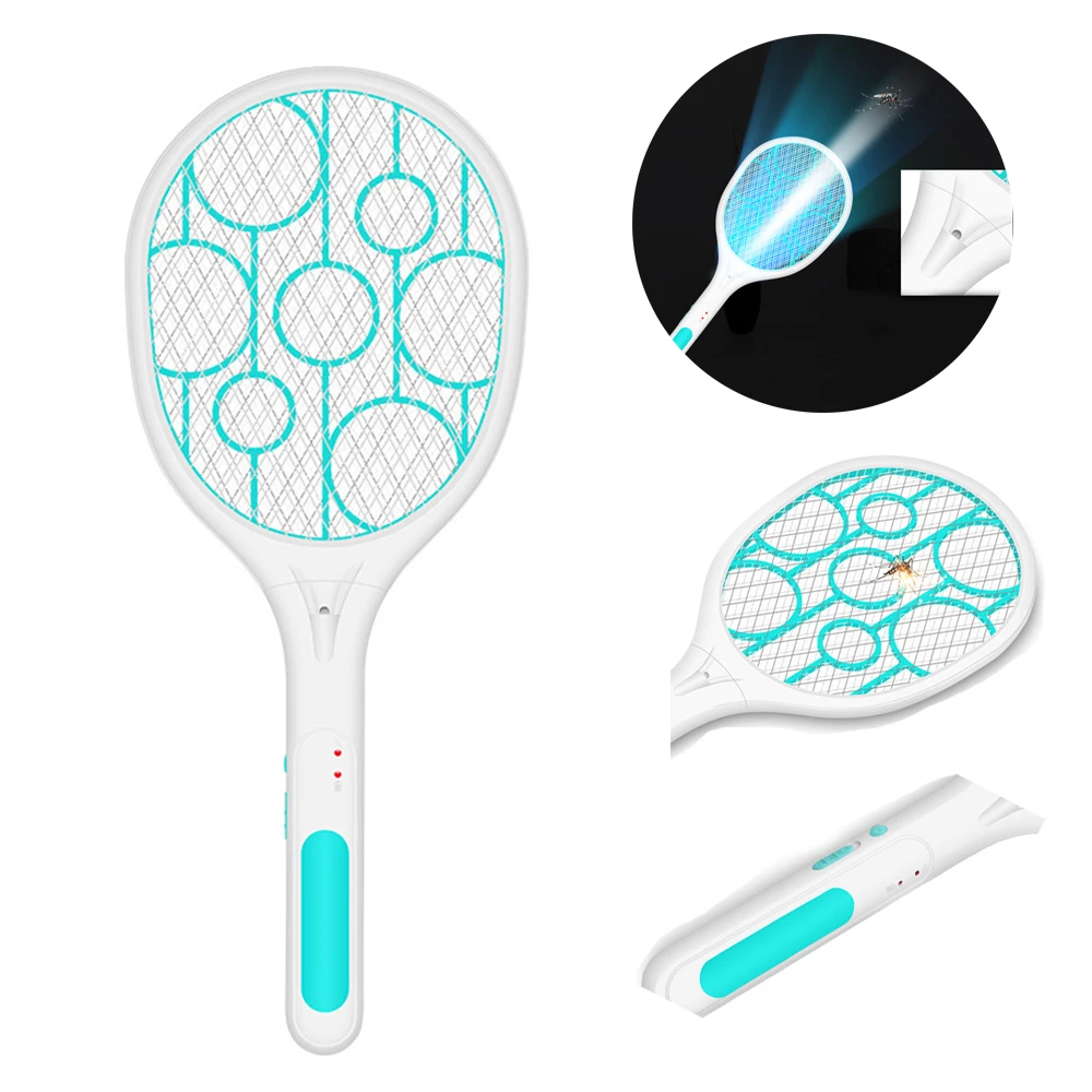 Электрическая ловушка для комаров USB Перезаряжаемые летающих мухобойка ракетки