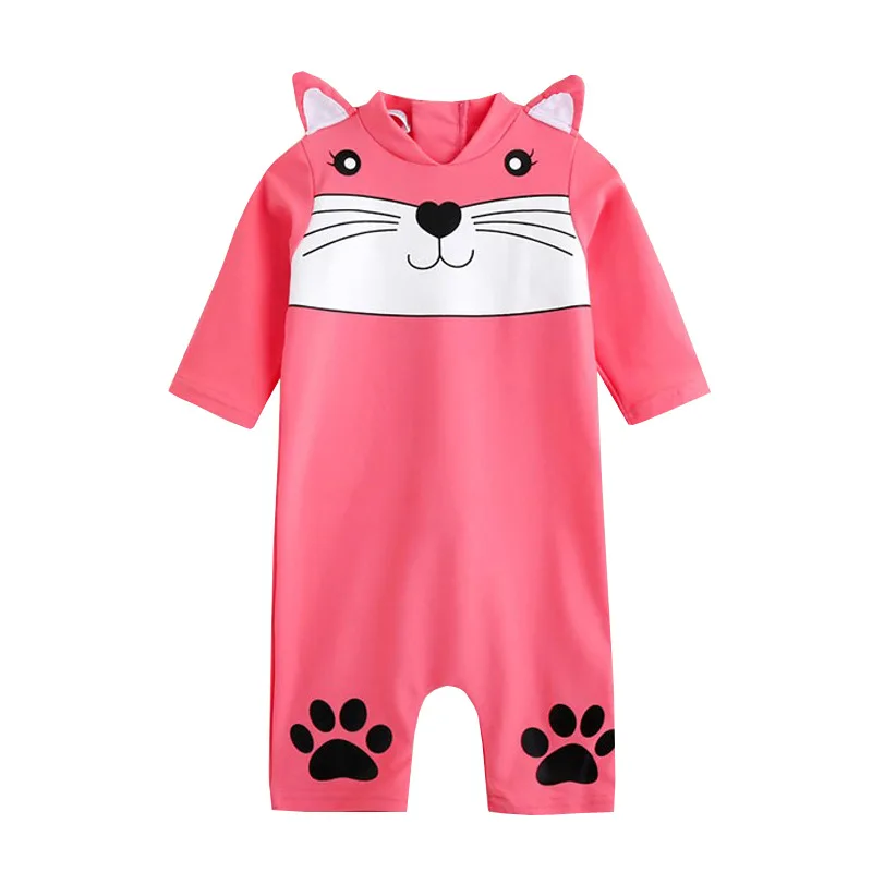 Купальник для мальчиков детская пляжная одежда Цельный купальник с длинным