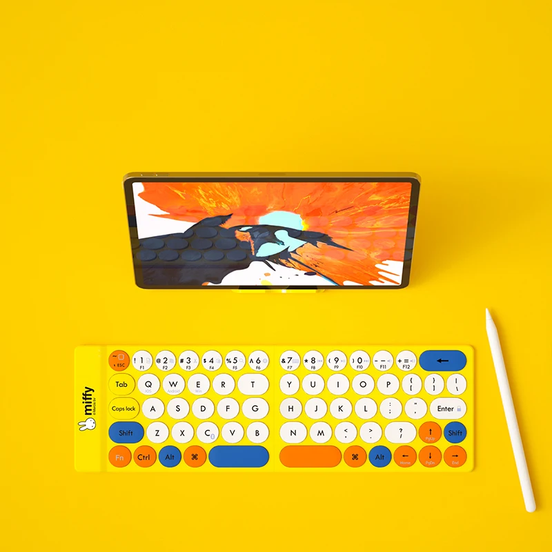 MIFFY &amp MIPOW SLIM Folding Keyboard Wireless Bluetooth B033 for iPad iPhone Tablet Android IOS Windows + Pouch Stand | Компьютеры и