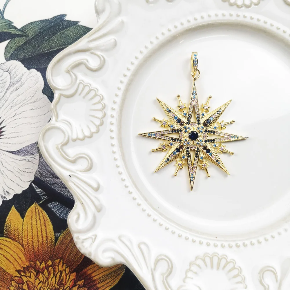 Золотая подвеска с подвеской роялти звездой Новинка лета 2020 богемное ювелирное