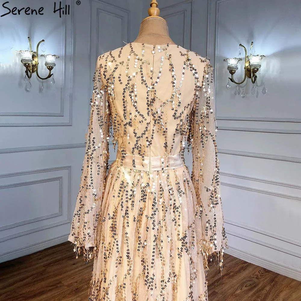 Последние дизайнерские Роскошные блестящие вечерние платья с блестками 2021 Дубай