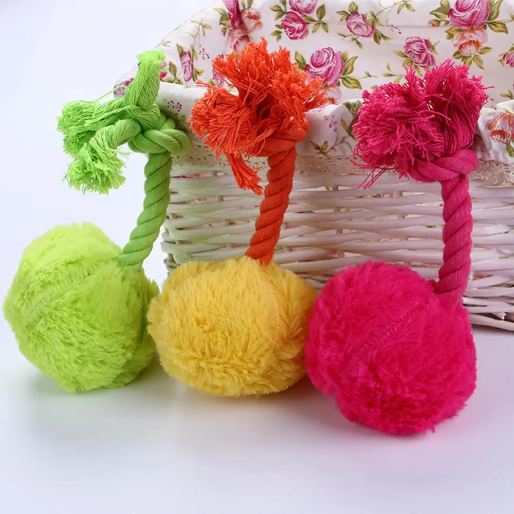 

50% Hot Sales!!! Soft Pet Puppy Chew Play Squeaker Squeaky Ball Plush Sound Funny Toy Dog