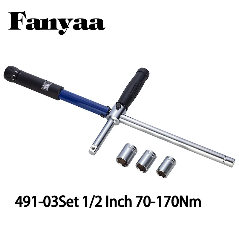 

Автомобильный ремонтный крестовой динамометрический ключ Fanyaa, 70-1/2 нм, 4% дюйма, Квадратный привод высокой точности, автомобильный магнитный...