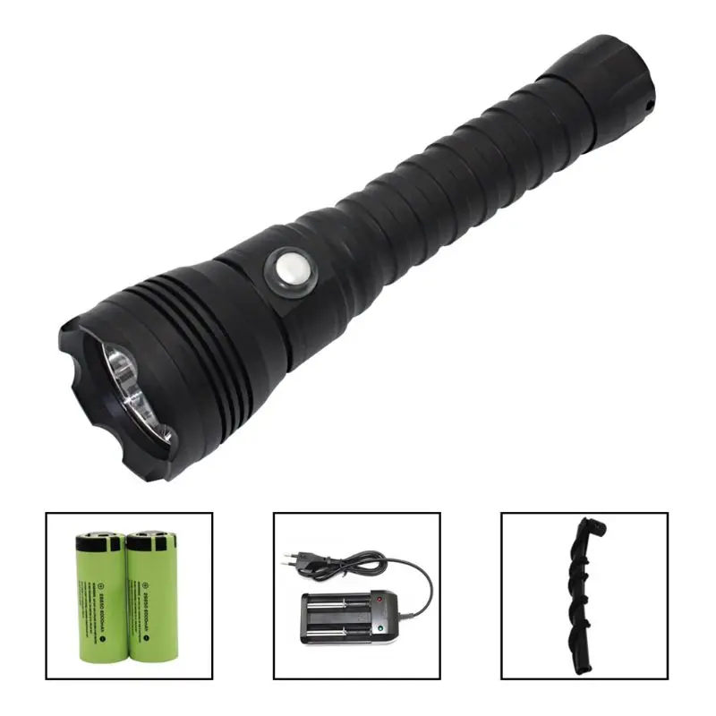 

XHP 70 Portable LED Diving Waterproof Underwater 100M White Light 4000 Lumens 26650 Battery Lanterna Torch Camping Hiking Runnin