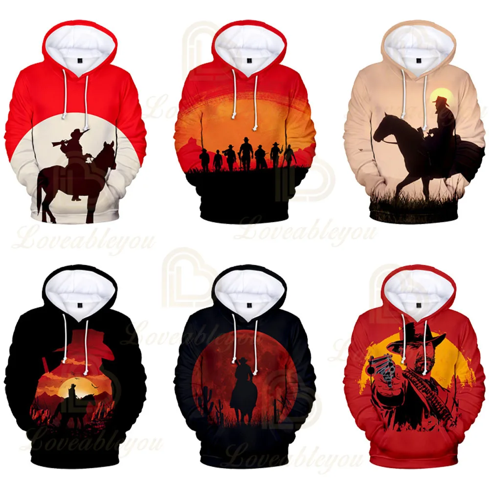 

Game Anime Red Dead Redemption 2 Cosplay Costume 3D Printed Hoodies Women Men Long Sleeve Fashion Sweatshirts Casual Wear