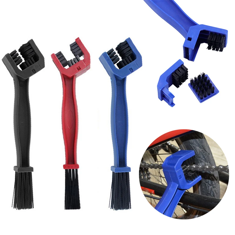 Щетка для чистки цепи велосипеда 3-сторонняя щетка мотоцикла Горного Велосипеда