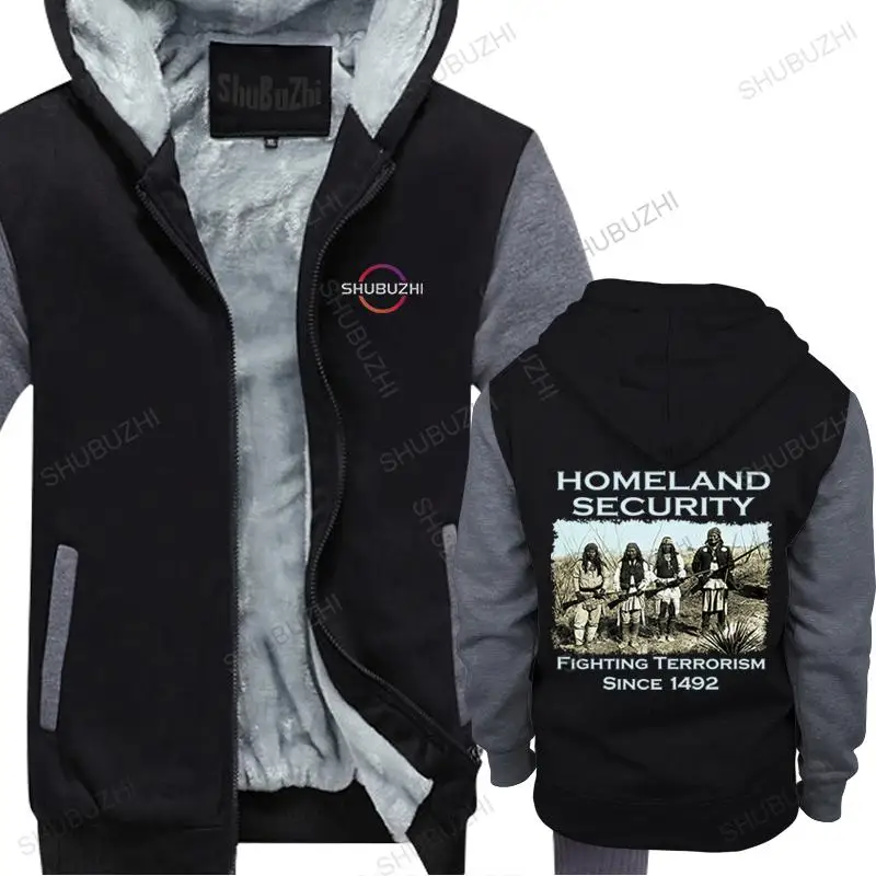 

hot sale men winter hoody sweatshirt Homeland Security Fighting Terrorism Since unisex brand casual hoodie thick pullover jacket