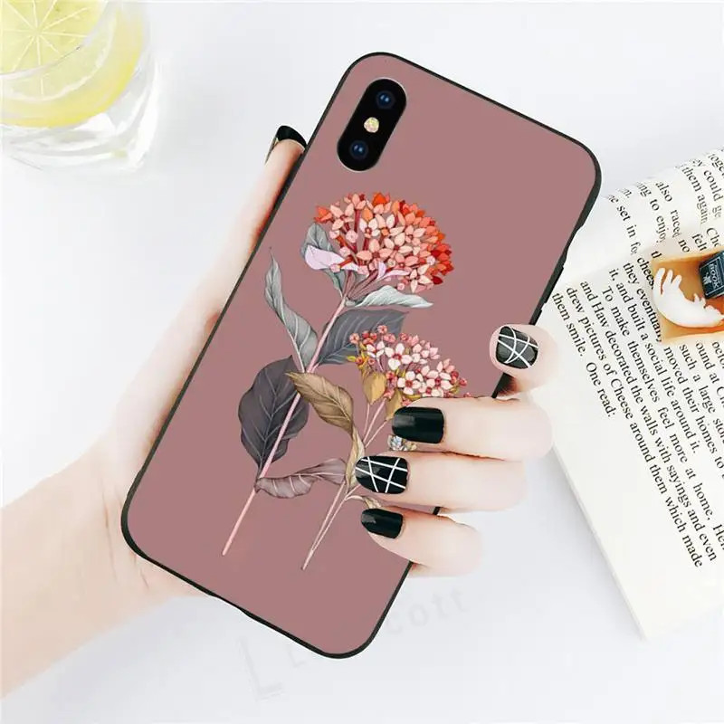 

Aesthetic Flower Art Phone Case for iPhone 11 12 mini pro XS MAX 8 7 6 6S Plus X 5S SE 2020 XR