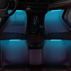 Универсальные автомобильные коврики со светодиодной подставкой для CHRYSLER 300C, автомобисветильник для салона из кожи