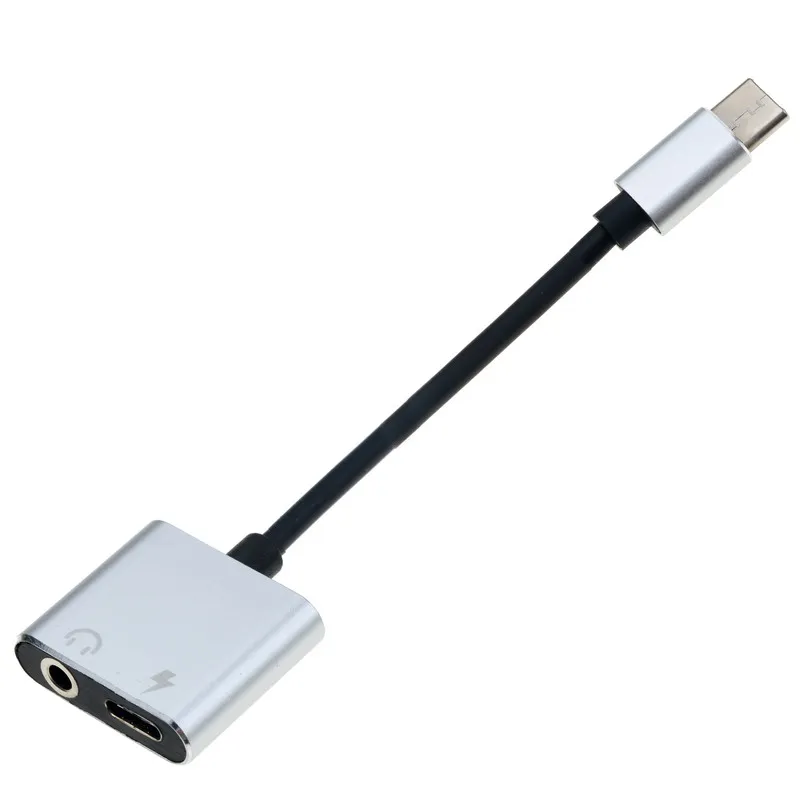 USB C аудио кабель зарядное устройство 2 в 1 Тип к 3 5 мм разъем Aux Наушники Адаптер для