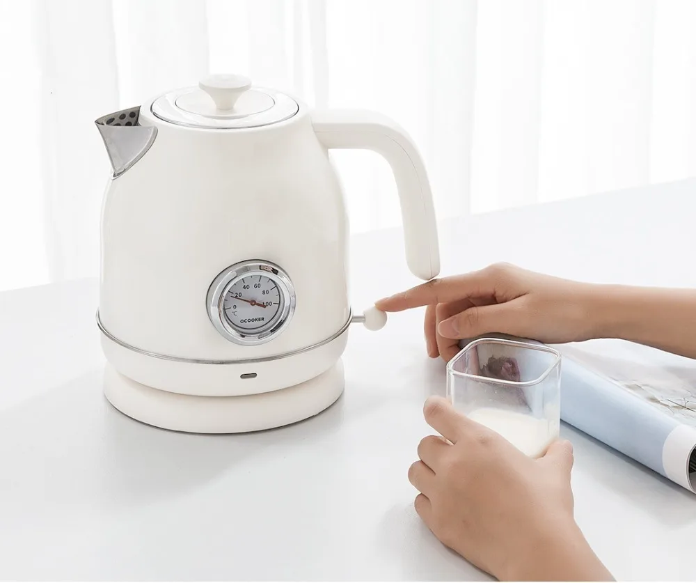 Xiaomi Youpin Ocooker Электрический чайник импорт контроль температуры 1.7л большой емкости с часами Электрический чайник