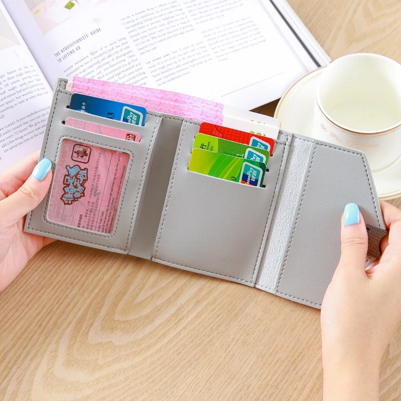 

Short Women Wallets Small Slim Luxury Wallet 2021 New Fashion Pu Leather Female Purse Designer Money Bag Card Holder