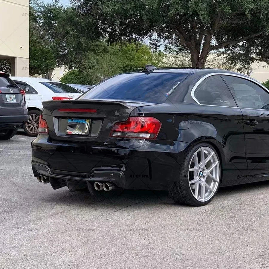 E82 FRP из углеродного волокна диффузор заднего бампера спойлер для BMW 1 серии M Base Coupe