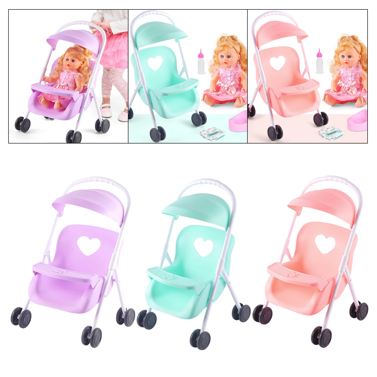 Детская кукла коляска складные коляски Детские игрушки для малышей и маленьких