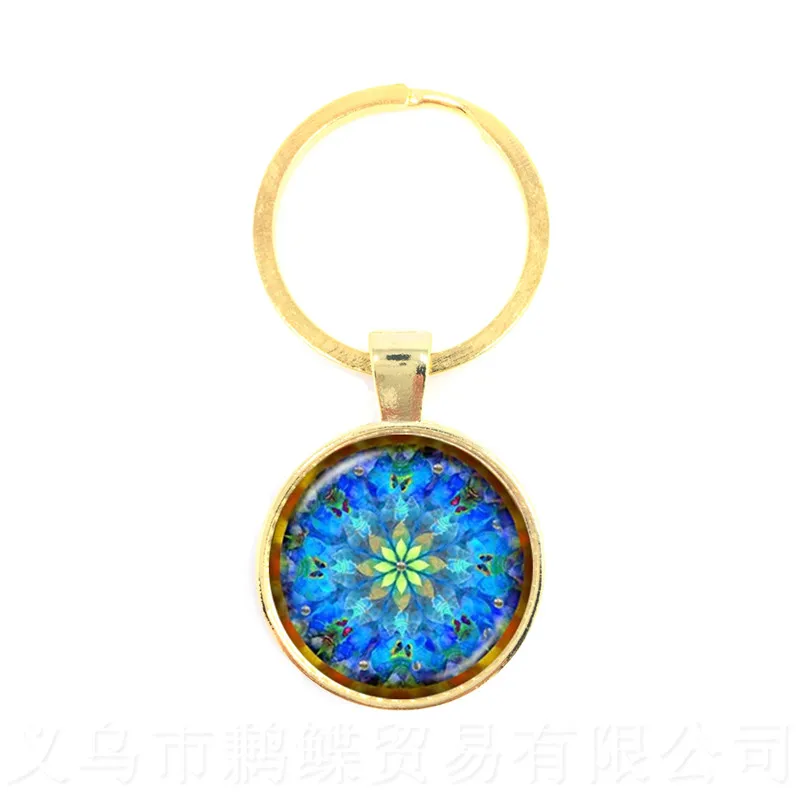 Мандалы художественного брелок для йоги послужат прекрасным подарком друзей