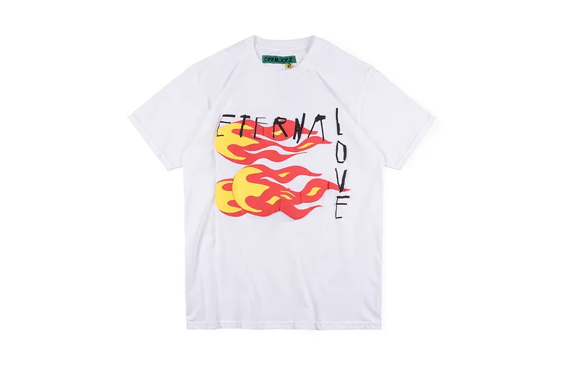 

2020 Cpfm.XYZ Eternal Love Charity Foaming Printing T Shirts Men Women Couples 100% Cotton Tee Hip-hop High Street T Shirts