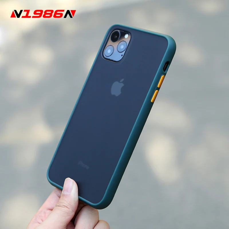 N1986N чехол для телефона iPhone 11 Pro X XR XS Max 7 8 Plus роскошный контрастный цвет темно