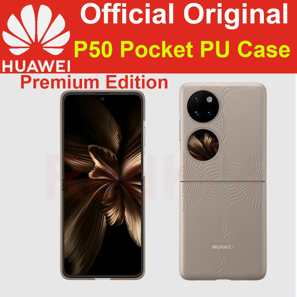 

Original HUAWEI P50 Pocket Premium Edition PU Case 100% Official Leather