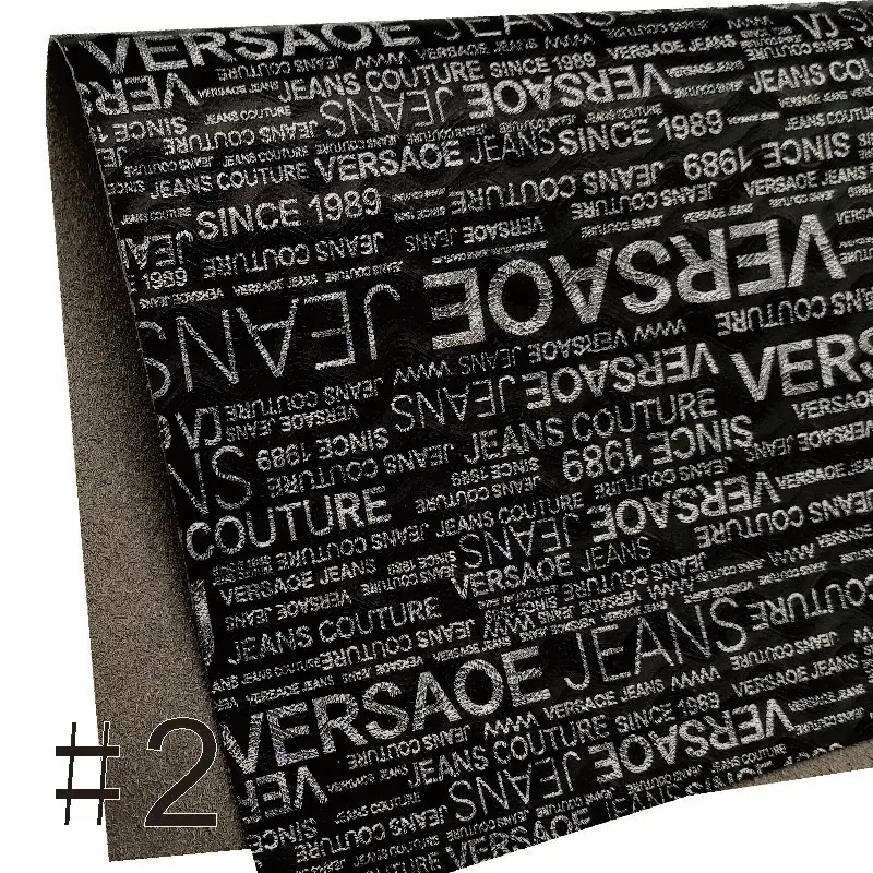 

8.2"*11.8" A4 Size Vinyl Texts Printed Synthetic Leather For Bows Faux Leather Fabric DIY Sewing Bags Shoes Materials