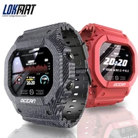 lokmat ocean fitness tracker remote control heart rate monitor smart wristband men ip68 waterproof smart watch women