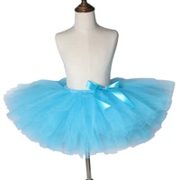 new princess girl tulle skirts blue kids tutu skrit short children christmas tutu fluffy for baby girls birthday party carnaval