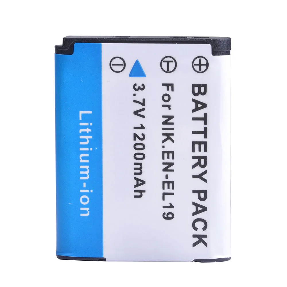 Аккумулятор ENEL19 1200 мАч для Nikon Coolpix S32 S33 S100 S2500 S2750 S3100 S3200 S3300 S3400 S3500 S4100 S4150 S4200