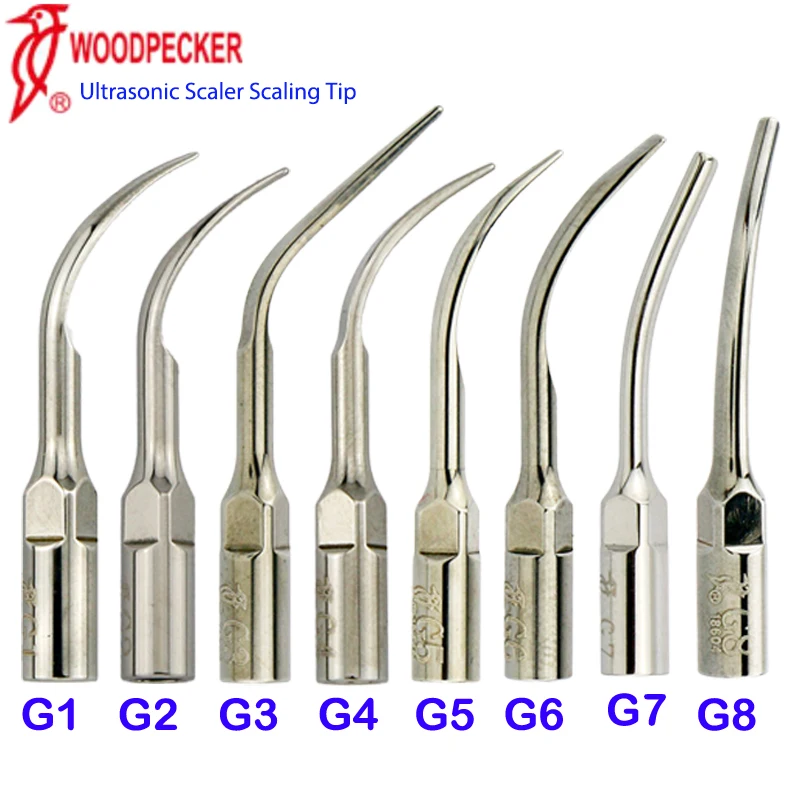 

WOODPECKER Original Dental Ultrasonic Scaler Scaling Tip G1-G8 Series For EMS