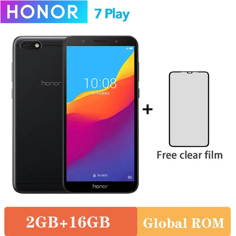 Оригинальный мобильный телефон Honor 7 Play с глобальной прошивкой 2G 16G 4G LTE MT6739