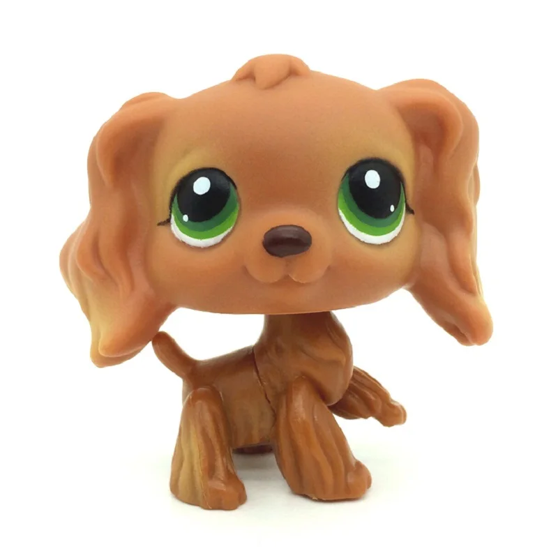 Настоящая lps маленькая игрушка для питомцев модель собаки короткошерстная