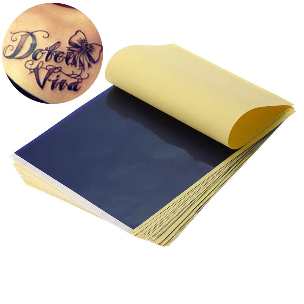 Трафарет А4 многоразовый для тату салонов и художников переводная бумага 10/30/50