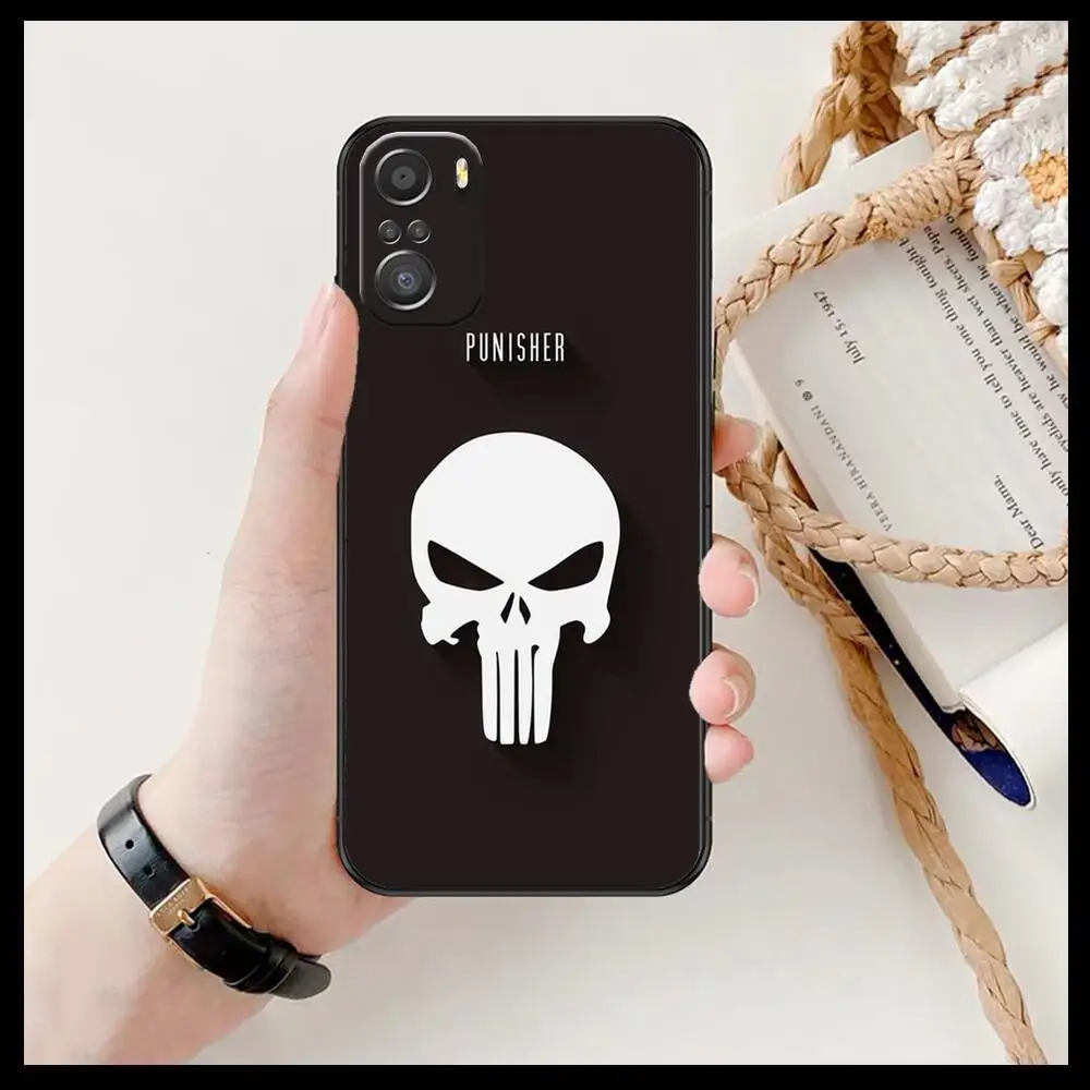 Каратель Marvel для Xiaomi Redmi Note 10S 10 9T 9S 9 8T 8 7S 7 6 5A 5 Pro Max мягкий черный чехол телефона |