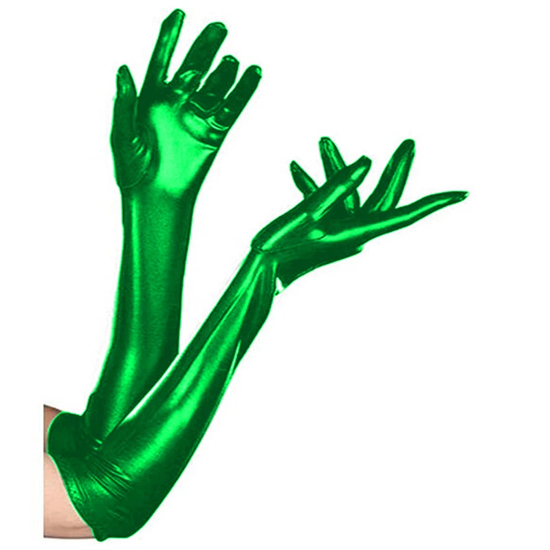 Разноцветные пикантные длинные перчатки с пятью пальцами экзотические унисекс