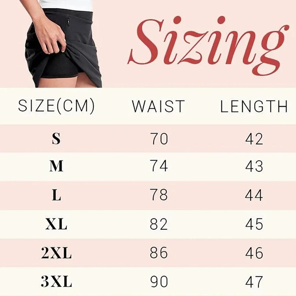 

Fashion Skirts Womens Active Performance Skort Lightweight Skirt for Running Tennis Golf Sport Mini Anti-Chafing Fashion Skort