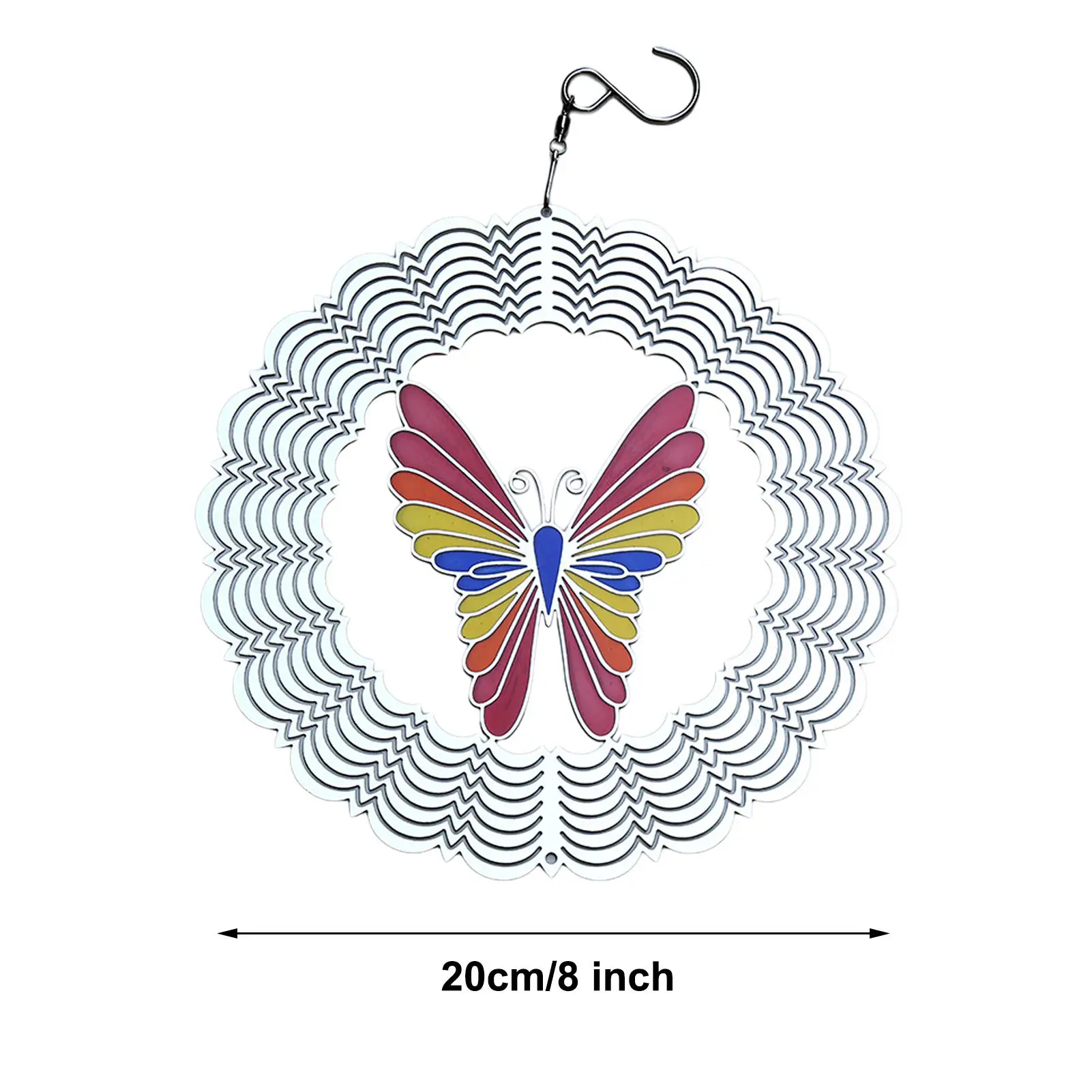 

3D Metal Wind Chimes Color Wind Spinner Stainless Steel Wind Chimes For Home Garden Decoration Beautification Sound Pendant