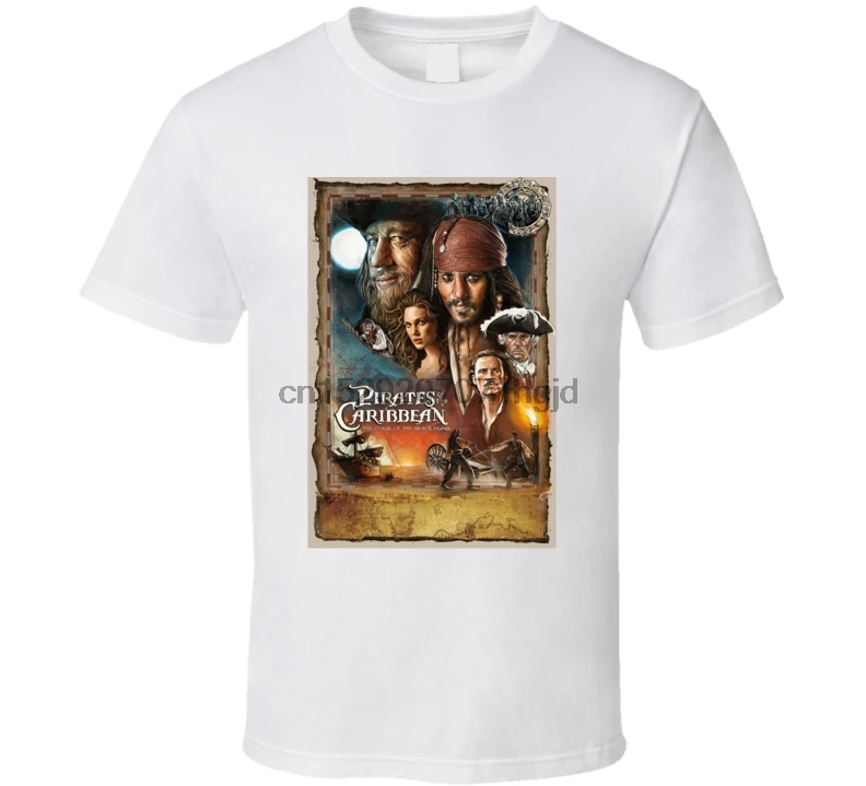 Мужская футболка Пираты Карибского моря Черная жемчужина фильм Fan Art женская