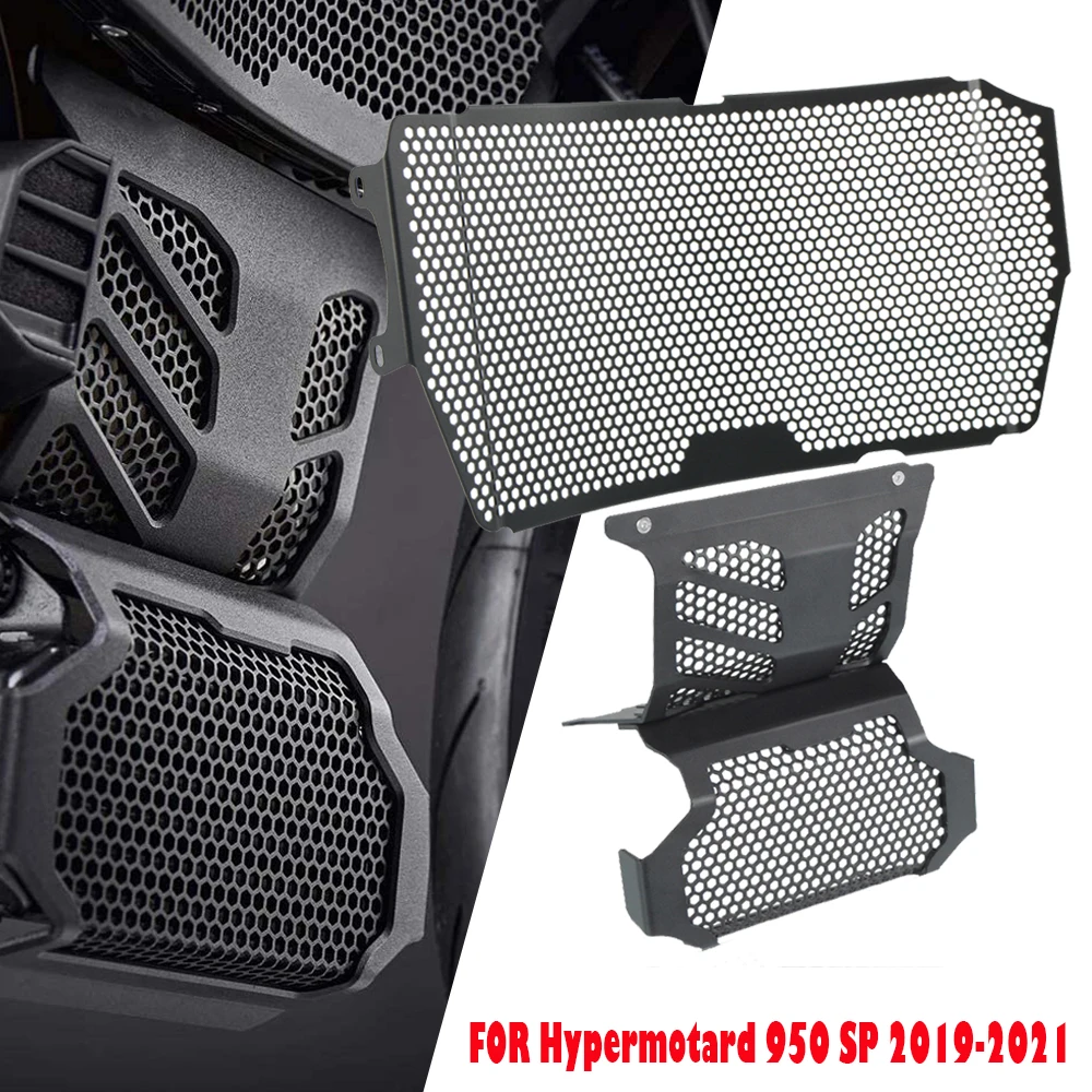 For Ducati Hypermotard 950 SP 2019 Motorcycle Engine Radiator Guard Protector Grille Cover Motorbike Oil cooler Guard Grill 950