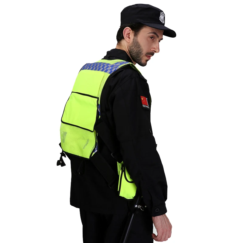 Новый светоотражающий жилет, дышащая сетчатая Защитная куртка с несколькими карманами для строительства и обеспечения безопасности дорож... от AliExpress RU&CIS NEW