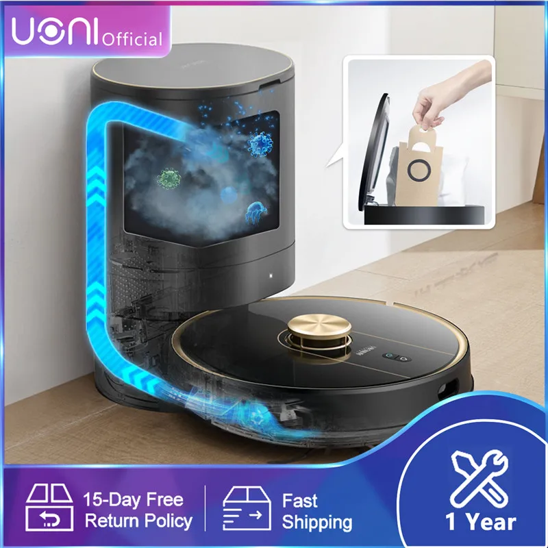 

Робот-пылесос Uoni V980Plus с лазерной навигацией и приложением