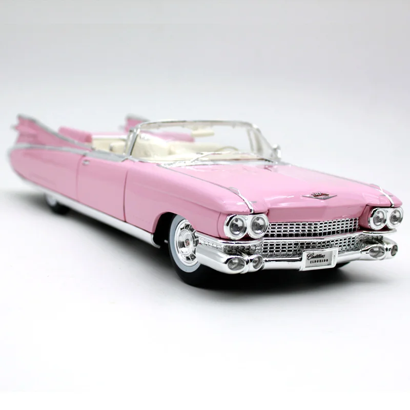 Maisto 1:18 1959 cadillac eldorado biarritz pink car diecast convertible limo automobile models gift for men 36813 |