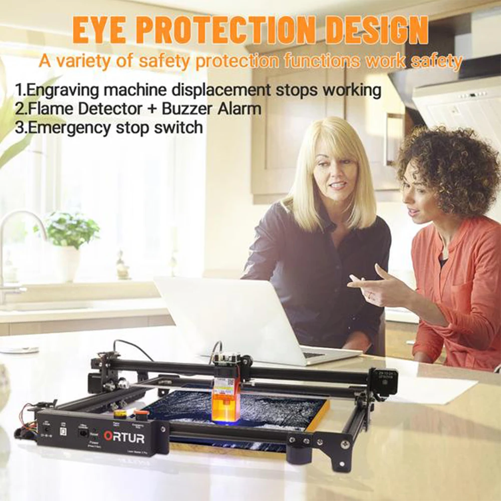 Высокоточный профессиональный настольный лазерный гравер с ЧПУ 20 Вт 24 В