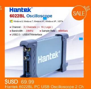 Hantek 4032L PC USB логический анализатор 2 Гбит Глубина памяти 150 МГц полоса пропускания 32 канала Осциллограф США/ЕС разъем