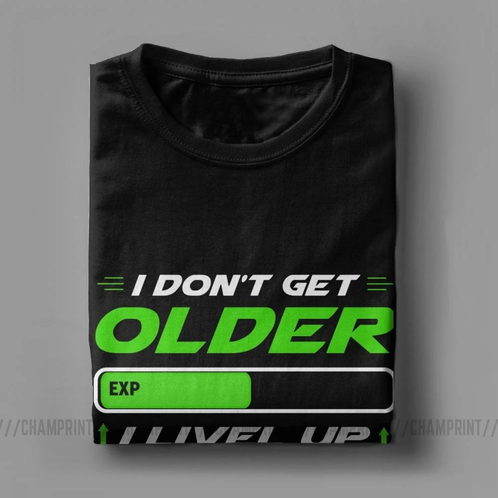 Футболка мужская с надписью Don't Get Older I Level Up | Мужская одежда