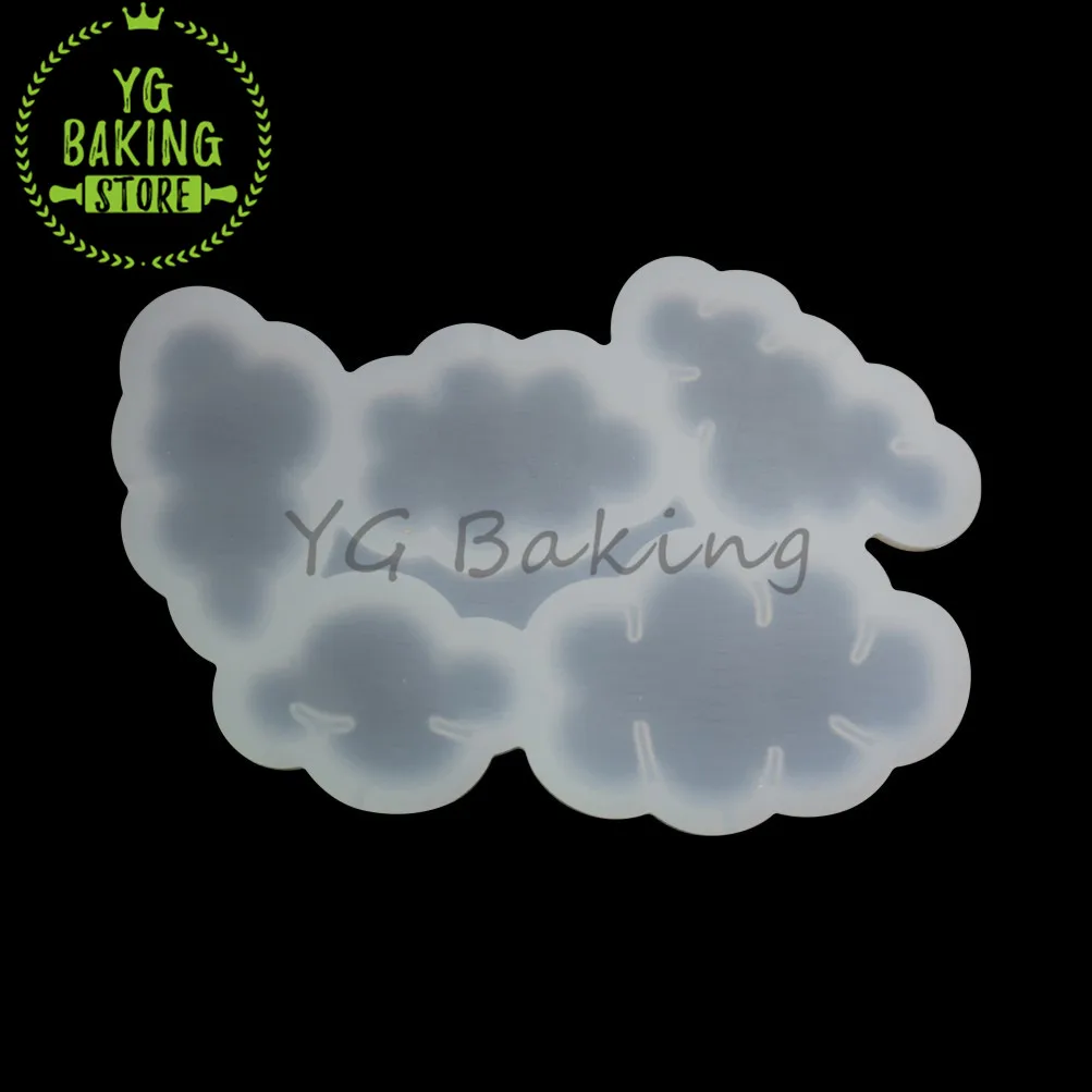 

5 Cloud Shape Epoxy Silicone Lollipop Cake Mould Kitchen Snack Supplies Fondant Cake Pastry Tool Bakeware
