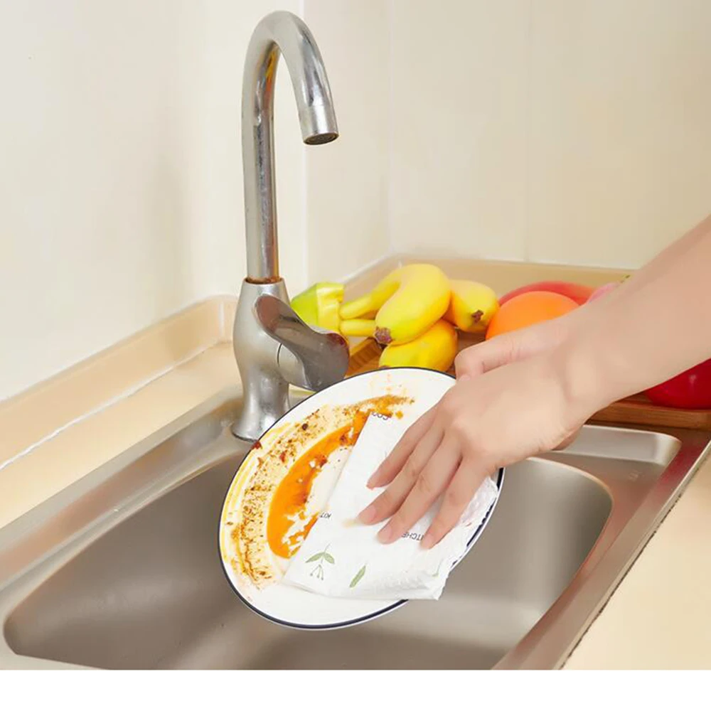 Kitchen Multi Functional Raw Wood Pulp Clean Paper Towel Cloth Tools Accessories Gadgets Soft And Absorbs Oil 4 | Дом и сад