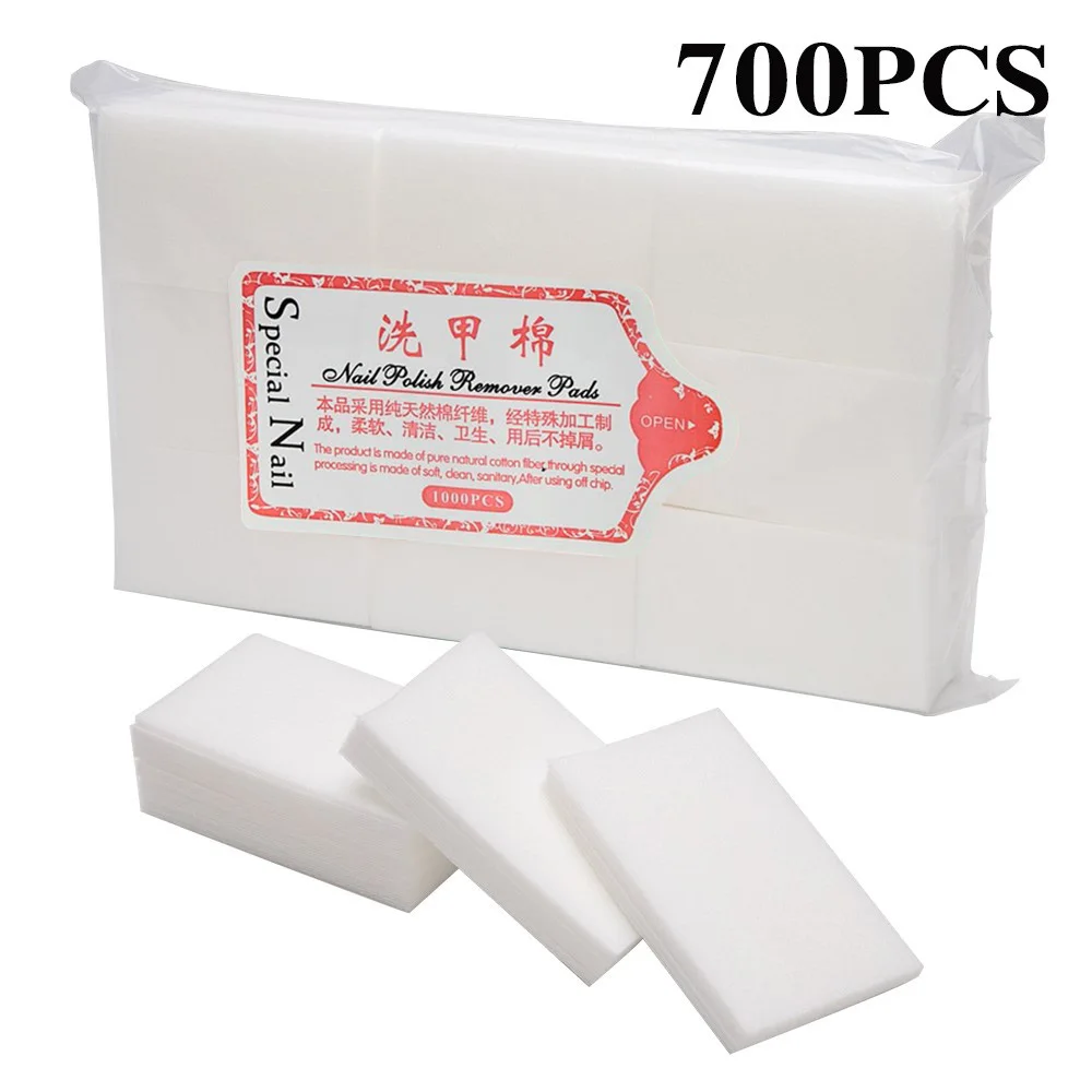 700 PCS NAIL WIPES Dmoley, коробка для дизайна ногтей, держатель, прозрачный/Розовый, для удаления ватных дисков, контейнер для хранения, для макияжа, прозрачные отсеки, держатель для дизайна ногтей, Органайзер - Цвет: 700 PCS NAIL WIPES