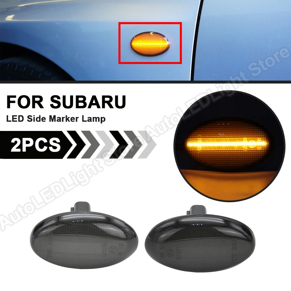 

Лампы поворотников 2PPS для Subaru Impreza Wrx Sti 2002 2003 2004 2005 2006 2007 Liberty Forester 2001-2005 светодиодный, боковой, габаритный фонарь