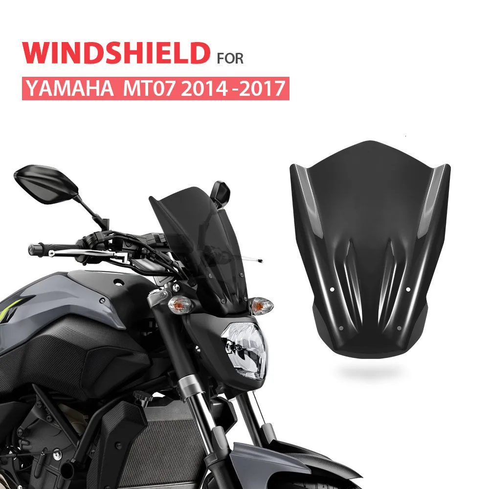 Лобовое стекло для YAMAHA MT07 KEMiMOTO лобовое с монтажным кронштейном MT 07 2014 2015 2016 2017 FZ FZ07