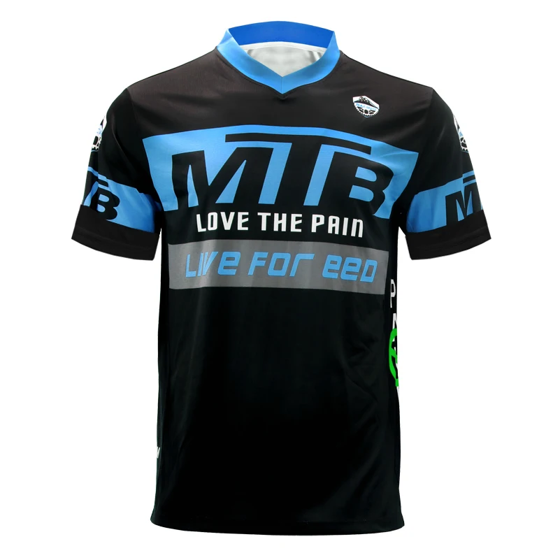 Горный велосипед Джерси с коротким рукавом эндуро гонки рубашка MTB Топы bmx